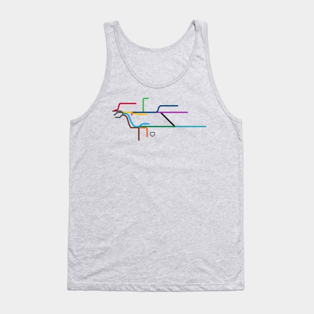 LIRR Map Tank Top by Off Peak Co.